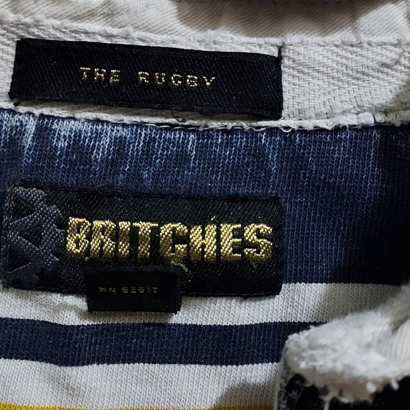 Vintage, distressed, Britches, long sleeved polo shirt for men - Picture 2 of 4